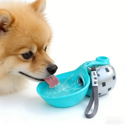 🐶 AquaPaw™ | Bebedero Portátil 2 en 1 para Perros – Hidratación Instantánea en Paseos y Viajes