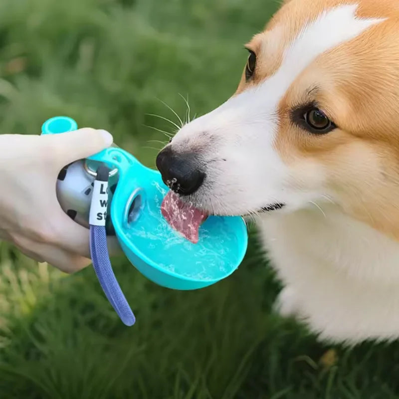🐶 AquaPaw™ | Bebedero Portátil 2 en 1 para Perros – Hidratación Instantánea en Paseos y Viajes