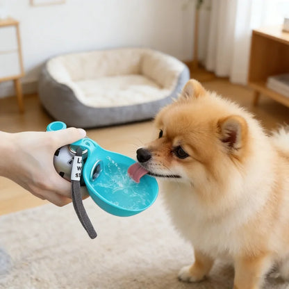 🐶 AquaPaw™ | Bebedero Portátil 2 en 1 para Perros – Hidratación Instantánea en Paseos y Viajes